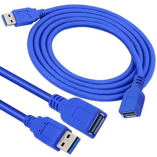 1.5 Meter & 5 Meter Male to Female USB Extension Cable High Data Transfer Speed