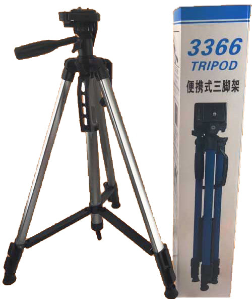 3366 Heavy Tripod Stand (4kg Load) for DSLR SLR Cameras & Mobile Phone
