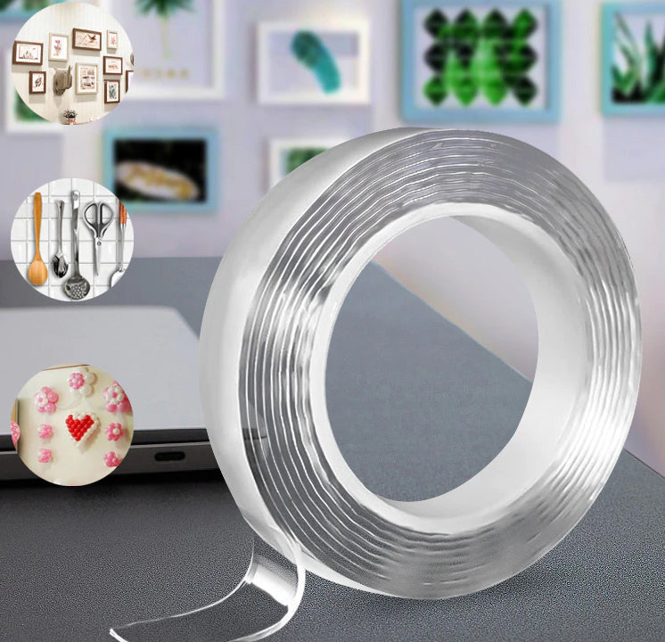 3M Magic Nano Tape Both Sided Tape Transparent Reusable Waterproof Adhesive Tape Cleanable and Reusable