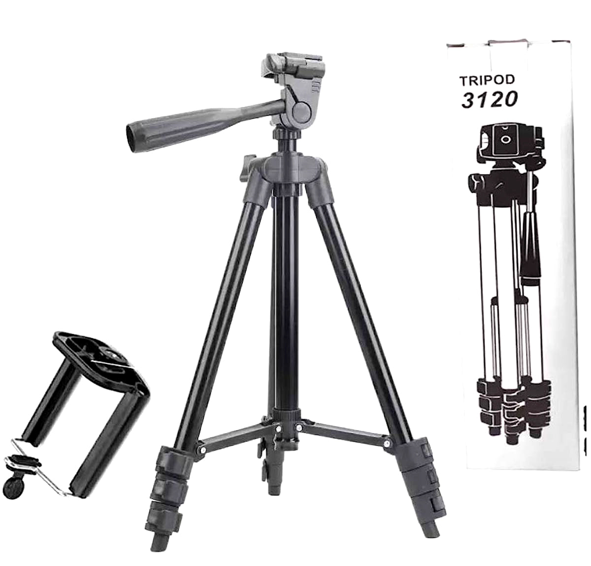3120 Model Aluminum Alloy Foldable Tripod For Camera & Mobile