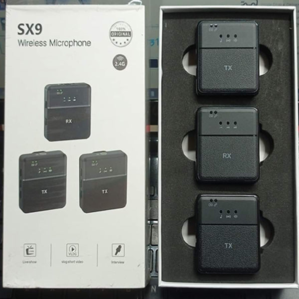 SX9 Dual Wireless Microphone Professional Microphone