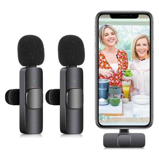 K9 Wireless Dual Microphone Professional Best Choice Microphone with Type C Interface
