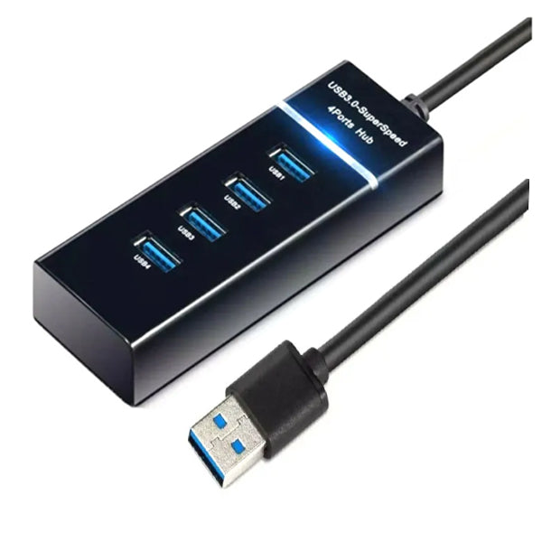 4 Ports of High Speed USB 3.0 Hub  PC Computer Laptop Accessories Multiport with 30 cm Cable