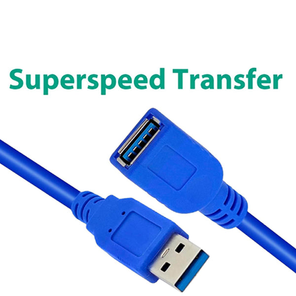 1.5 Meter & 5 Meter Male to Female USB Extension Cable High Data Transfer Speed