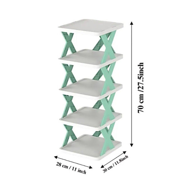 5 & 6 Layer Shoe Rack Storage Organizer Multifunctional Space saving Folding Shoe Stacker Shelf