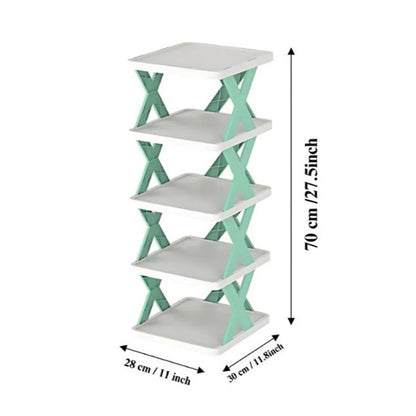 5 & 6 Layer Shoe Rack Storage Organizer Multifunctional Space saving Folding Shoe Stacker Shelf