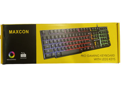 MAXCON Pro Gaming RGB Backlit Keyboard Professional Gamer Choice