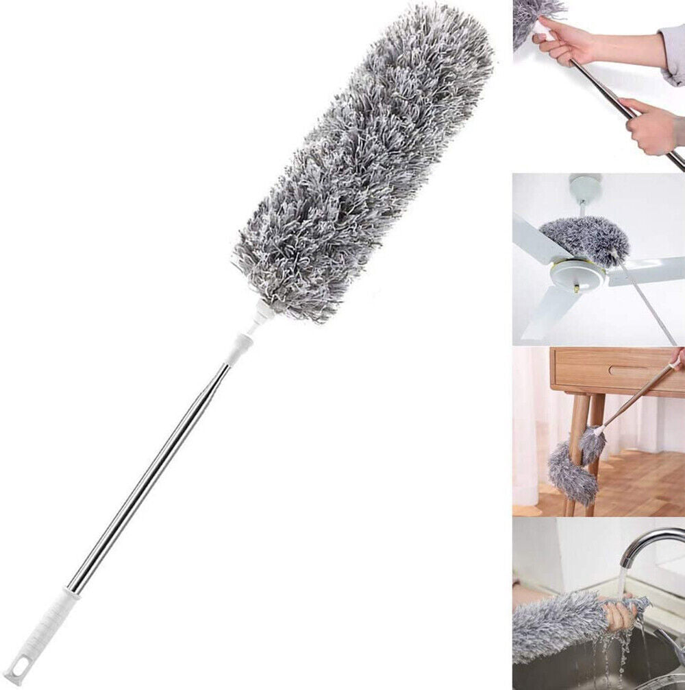 9.5 Feet High Quality Foldable & Bendable Microfiber Duster with Extra Long Extendable