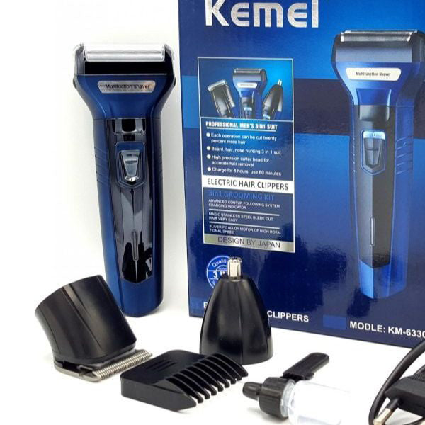 Kemei Km-6330 3 in 1 Multifunctional Rechargeable professional trimmer Hair Clipper