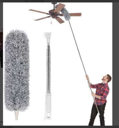 9.5 Feet High Quality Foldable & Bendable Microfiber Duster with Extra Long Extendable