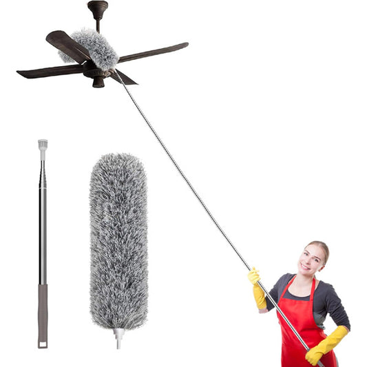 9.5 Feet High Quality Foldable & Bendable Microfiber Duster with Extra Long Extendable